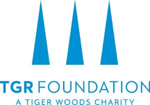 Logo for the TGR Foundation, A Tiger Woods Charity