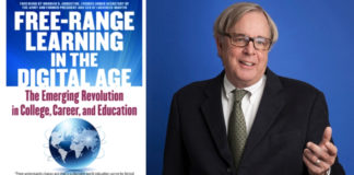 Book image of "Free-Range Learning in the Digital Age" and author Dr. Peter Smith. The book is geared for adult learners.