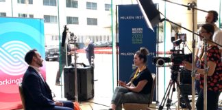 WorkingNation producer Melissa Panzer conducts and interview at 2019 Milken Global Conference.