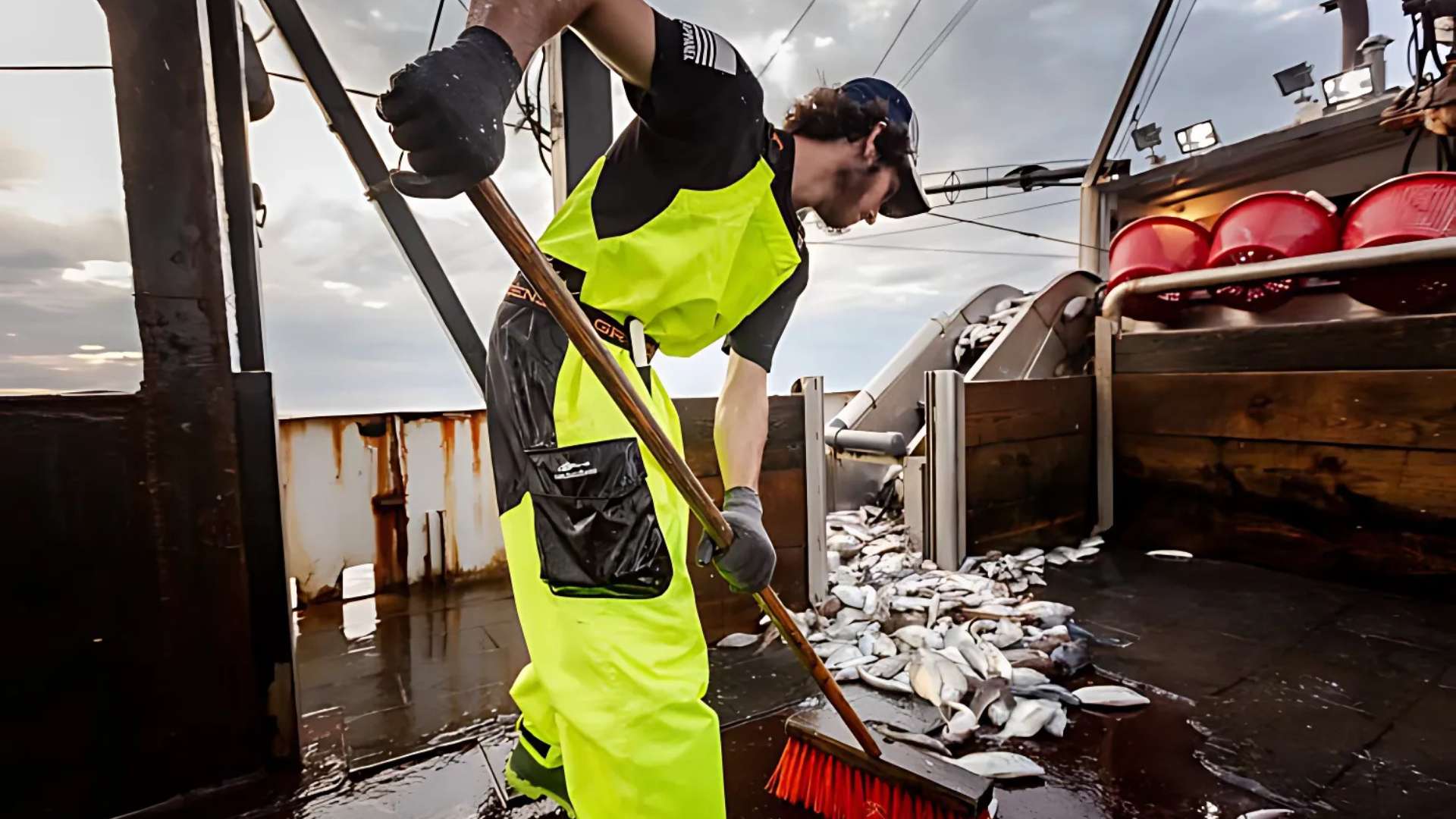 Registered apprenticeships in fishing industry - Kameron Rebello pictured during apprenticeship