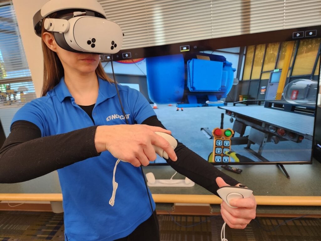 Above: A student in the VR/AR Learning Technologies class at the GBC – NORCAT MST facility in Elko, Nev. (Photo: GBC – NORCAT MST)