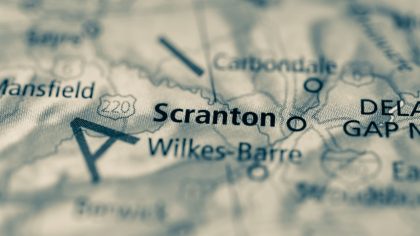 SCRANTON PA MAP