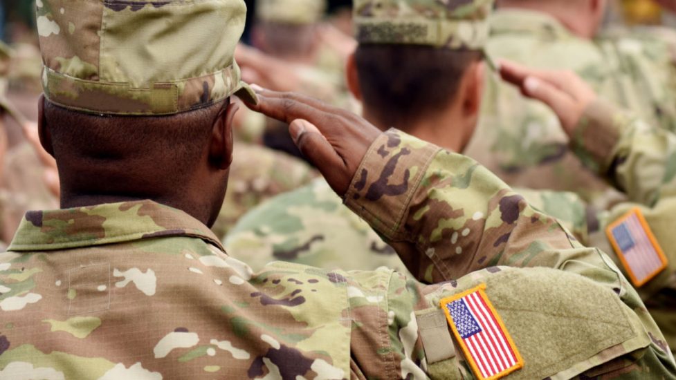 SOLDIERS SALUTING