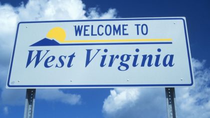 WEST VIRGINIA WELCOME SIGN