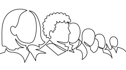 illustration of multiple workers